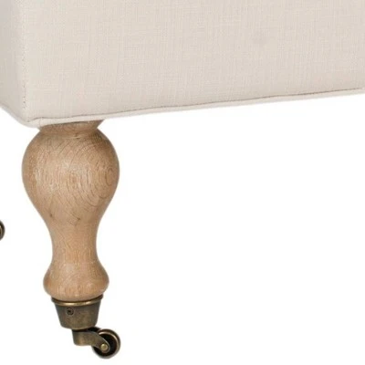 Hampton Pillowtop Bench - Safavieh Cream 4 Hampton Pillowtop Bench - Safavieh Cream - Image 2