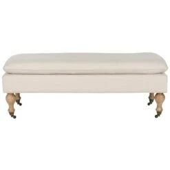 Hampton Pillowtop Bench - Safavieh Cream 9 Hampton Pillowtop Bench - Safavieh Cream -Ottomans Official Shop unnamed file 5023