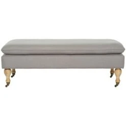 Hampton Pillowtop Bench - Safavieh Cream 11 Hampton Pillowtop Bench - Safavieh Cream -Ottomans Official Shop unnamed file 5025