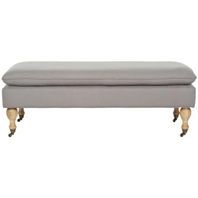 Hampton Pillowtop Bench - Safavieh Cream 7 Hampton Pillowtop Bench - Safavieh Cream - Image 5