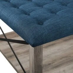 Sopie Rustic Farmhouse Tufted Ottoman - Saracina Home Gray -Ottomans Official Shop unnamed file 5101