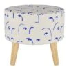 Round Ottoman with Splayed Legs Faces Klein Blue - Skyline Furniture -Ottomans Official Shop unnamed file 5135
