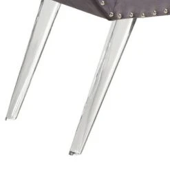 Amos Ottoman Bench with Nailhead Trim And Acrylic Legs Gray - Armen Living 9 Amos Ottoman Bench with Nailhead Trim And Acrylic Legs Gray - Armen Living -Ottomans Official Shop unnamed file 5151