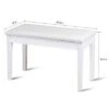 Costway Solid Wood PU Leather Piano Bench Padded Double Duet Keyboard Seat Storage White -Ottomans Official Shop unnamed file 5166