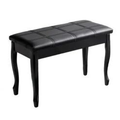 Costway PU Leather Solid Wood Piano Bench Padded Double Duet Keyboard Seat Storage Black -Ottomans Official Shop unnamed file 5193