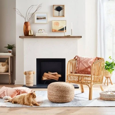 Jada Woven Pouf - Opalhouse™ White 4 Jada Woven Pouf - Opalhouse™ White - Image 3