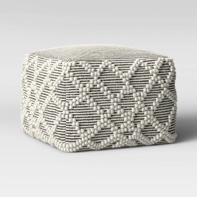 Lory Pouf Textured - Opalhouse White 4 Lory Pouf Textured - Opalhouse White - Image 2