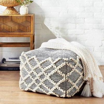 Lory Pouf Textured - Opalhouse White 7 Lory Pouf Textured - Opalhouse White - Image 5