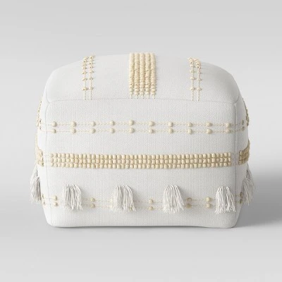 Lory Pouf Textured - Opalhouse White 9 Lory Pouf Textured - Opalhouse White - Image 7