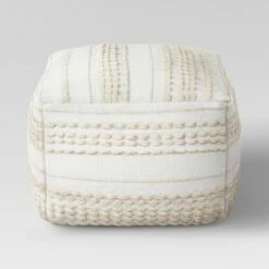 Lory Pouf Textured - Opalhouse White 21 Lory Pouf Textured - Opalhouse White -Ottomans Official Shop unnamed file 5219
