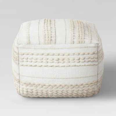 Lory Pouf Textured - Opalhouse White 11 Lory Pouf Textured - Opalhouse White - Image 9