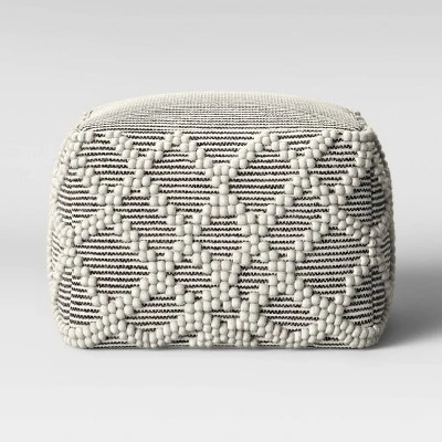 Lory Pouf Textured - Opalhouse White 13 Lory Pouf Textured - Opalhouse White - Image 11