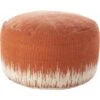 Nourison Life Styles Stonewash Drum Clay Pouf -Ottomans Official Shop unnamed file 5241