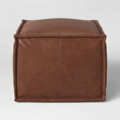 Earl Faux Leather French Seam Ottoman - Project 62™ -Ottomans Official Shop unnamed file 5247