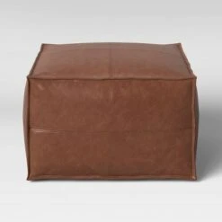 Earl Faux Leather French Seam Ottoman - Project 62™ -Ottomans Official Shop unnamed file 5248