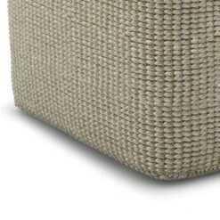 Isadora Square Woven PET Polyester Pouf Cream/Natural - WyndenHall -Ottomans Official Shop unnamed file 5284