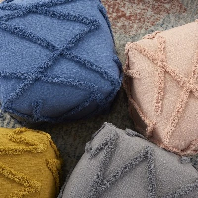 Mina Victory Life Styles SH018 Indoor Pouf 3 Mina Victory Life Styles SH018 Indoor Pouf