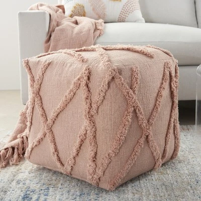 Mina Victory Life Styles SH018 Indoor Pouf 6 Mina Victory Life Styles SH018 Indoor Pouf - Image 4