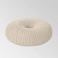 Burley Knitted Donut Pouf - Christopher Knight Home Dark Gray 10 Burley Knitted Donut Pouf - Christopher Knight Home Dark Gray -Ottomans Official Shop unnamed file 5306