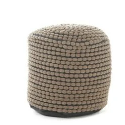 Rococco Round Pouf Ottoman - Christopher Knight Home Orange -Ottomans Official Shop unnamed file 5333