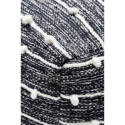 Penelope Pouf Ottoman - Anji Mountain Gray/ivory 5 Penelope Pouf Ottoman - Anji Mountain Gray/ivory - Image 3