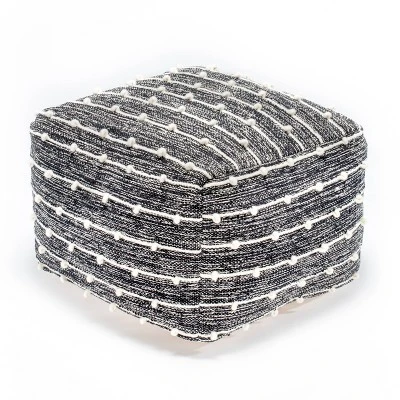 Penelope Pouf Ottoman - Anji Mountain Gray/ivory 8 Penelope Pouf Ottoman - Anji Mountain Gray/ivory - Image 6