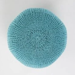 Yuny Handcrafted Modern Fabric Pouf - Christopher Knight Home Yellow -Ottomans Official Shop unnamed file 5375