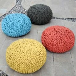 Moro Handcrafted Modern Cotton Pouf - Christopher Knight Home Aqua 19 Moro Handcrafted Modern Cotton Pouf - Christopher Knight Home Aqua -Ottomans Official Shop unnamed file 5388