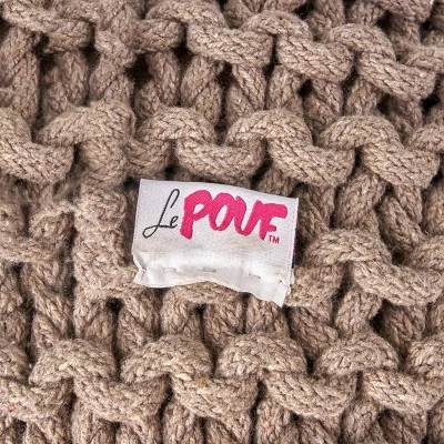 Moro Handcrafted Modern Cotton Pouf - Christopher Knight Home Aqua 9 Moro Handcrafted Modern Cotton Pouf - Christopher Knight Home Aqua - Image 7