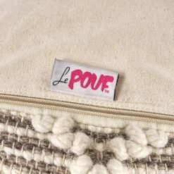 Gerardo Contemporary Wool and Cotton Pouf Ottoman Natural/White - Christopher Knight Home -Ottomans Official Shop unnamed file 5403