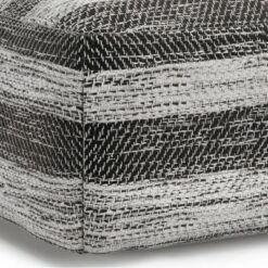 Portia Square Pouf - WyndenHall Patterned Blue Melange -Ottomans Official Shop unnamed file 5415