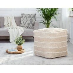 Portales Moroccan Inspired Pouf - Anji Mountain Gray/ivory -Ottomans Official Shop unnamed file 5433