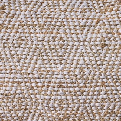 Abella Handcrafted Boho Large Fabric Rectangular Pouf Ivory/Beige - Christopher Knight Home 6 Abella Handcrafted Boho Large Fabric Rectangular Pouf Ivory/Beige - Christopher Knight Home - Image 5