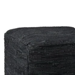 Garcia Square Pouf - WyndenHall Black -Ottomans Official Shop unnamed file 5464