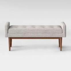 Verken Mid Century Modern Settee Bench - Project 62™ Gray -Ottomans Official Shop unnamed file 551
