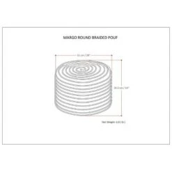 Mattise Round Pouf - WyndenHall 15 Mattise Round Pouf - WyndenHall -Ottomans Official Shop unnamed file 5516