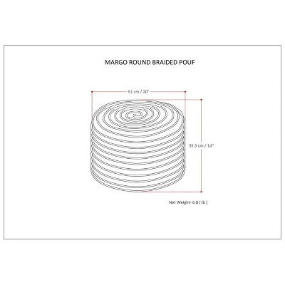 Mattise Round Pouf - WyndenHall 9 Mattise Round Pouf - WyndenHall - Image 7