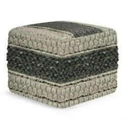 Heyfield Square Pouf - WyndenHall Green/natural -Ottomans Official Shop unnamed file 5525