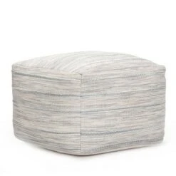 Joya Pouf Gray/Ivory - Anji Mountain -Ottomans Official Shop unnamed file 5548