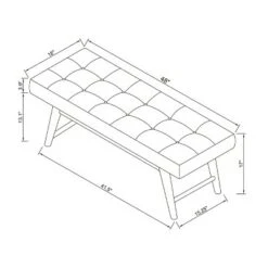 Copan Mid Century Bench - Project 62 Beige 17 Copan Mid Century Bench - Project 62 Beige -Ottomans Official Shop unnamed file 558
