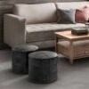 Darian Round Pouf - WyndenHall Distressed Brown 2 Darian Round Pouf - WyndenHall Distressed Brown -Ottomans Official Shop unnamed file 5595