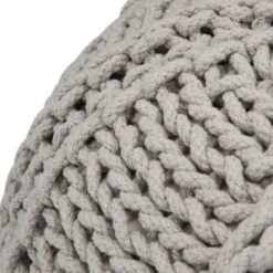 Fabian Transitional Round Hand Knit Pouf Gray - WyndenHall 10 Fabian Transitional Round Hand Knit Pouf Gray - WyndenHall -Ottomans Official Shop unnamed file 5606