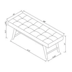 Copan Mid Century Bench - Project 62 Beige 22 Copan Mid Century Bench - Project 62 Beige -Ottomans Official Shop unnamed file 563