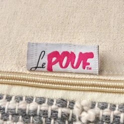 Brinket Contemporary Faux Yarn Pouf Ottoman Ivory/Gray - Christopher Knight Home -Ottomans Official Shop unnamed file 5638