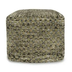 Tabitha Square Woven PET Polyester Pouf Green/Black - WyndenHall 11 Tabitha Square Woven PET Polyester Pouf Green/Black - WyndenHall -Ottomans Official Shop unnamed file 5665