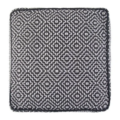 Dawsey Moroccan Inspired Pouf Blue/White - WyndenHall 7 Dawsey Moroccan Inspired Pouf Blue/White - WyndenHall - Image 5