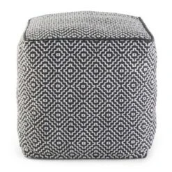 Dawsey Moroccan Inspired Pouf Blue/White - WyndenHall 13 Dawsey Moroccan Inspired Pouf Blue/White - WyndenHall -Ottomans Official Shop unnamed file 5671