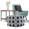 Denham Moroccan Inspired Square Pouf Black/Gray/White - Wyndenhall -Ottomans Official Shop unnamed file 5672