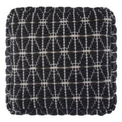 Burrell Transitional Cube Pouf in Dark Blue/White - WyndenHall -Ottomans Official Shop unnamed file 5702