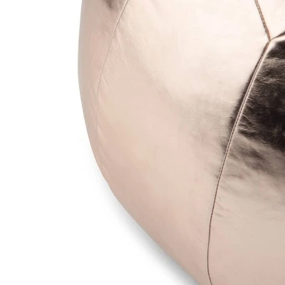 Charisse Round Moroccan Pouf - Wyndenhall Gold 7 Charisse Round Moroccan Pouf - Wyndenhall Gold - Image 5